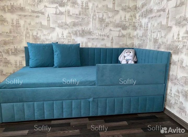 Детская кровать угловая