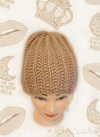 Шапка женская вязаная ручная работа