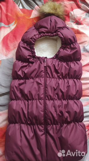 Зимний кокон для новорождённых на выписку/прогулок