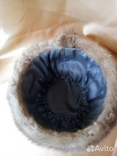 Шапка норковая боярка, б/у