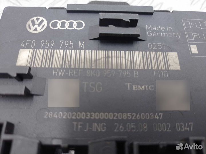 Блок управления двери для Audi Q7 4L 4F0959795M