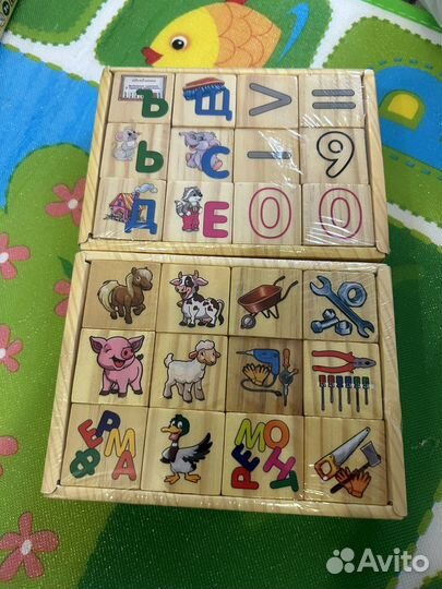 Деревянные развивающие игрушки монтесори