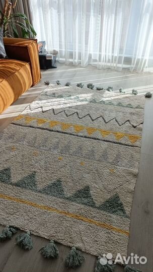 Индийский ковер Azteca Natural, хлопок, винтажный