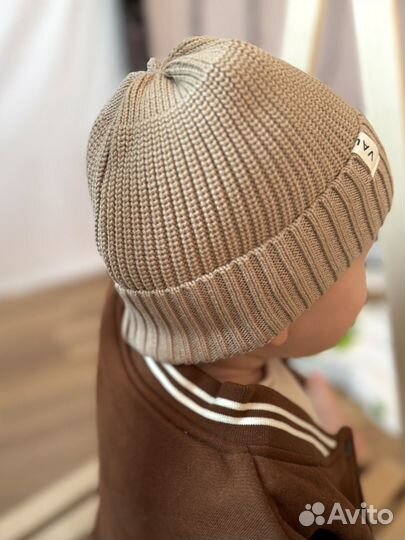 Вязаная шапка детская новая 0-6 6-12 12-24