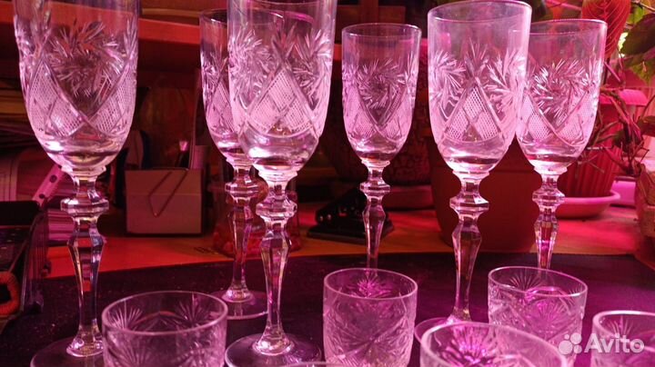 Бокалы стопки хрусталь СССР