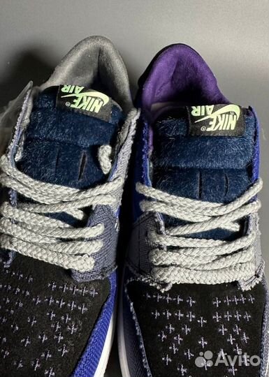 Кроссовки AIR jordan 1 LOW x Zion Williamson Ice Л