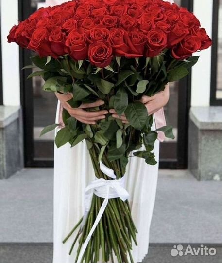 Длинные высокие розы 110 150 160 180 200 см