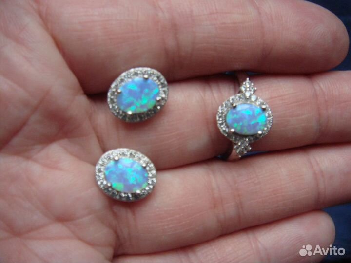 Серьги серебро