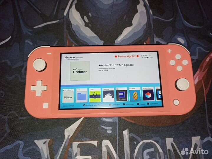 Nintendo switch lite прошитая чип 96gb