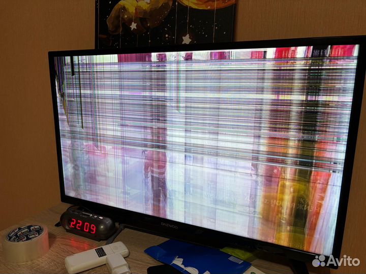 Телевизор ЖК на запчасти