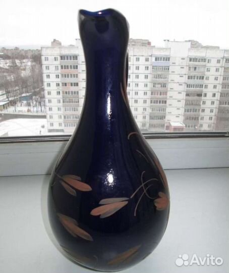 Фарфор кувшин. графин. кобальт. роспись. 1,5 лссср