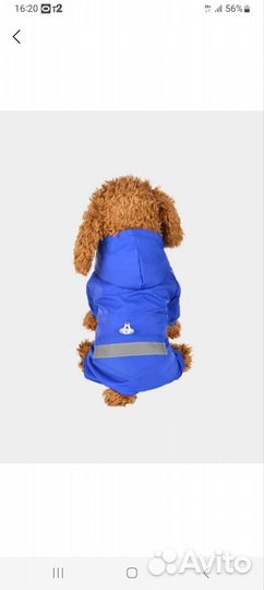 Комбинезон дождевик для собаки