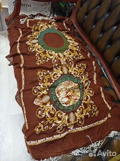 Палантин versace кашемир италия