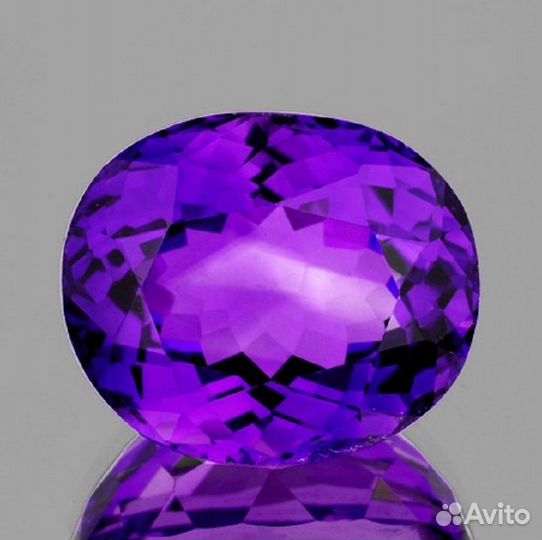Аметист натуральный 8,92Ct 14х12мм VVS овал