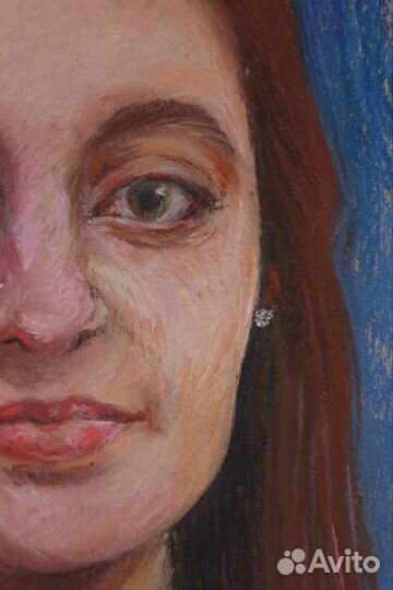 Портрет сухой пастелью