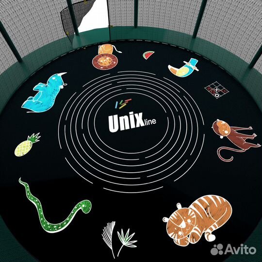 Батут Unix line 12 ft Supreme Game (green)