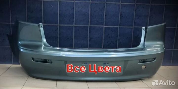 Задний бампер на mitsubishi lancer 10 серо зеленый