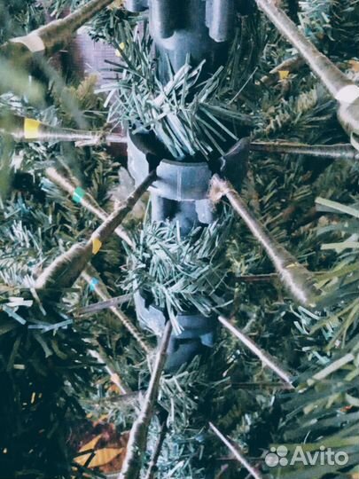 Елка искусственная новогодняя 240 см литая+пвх