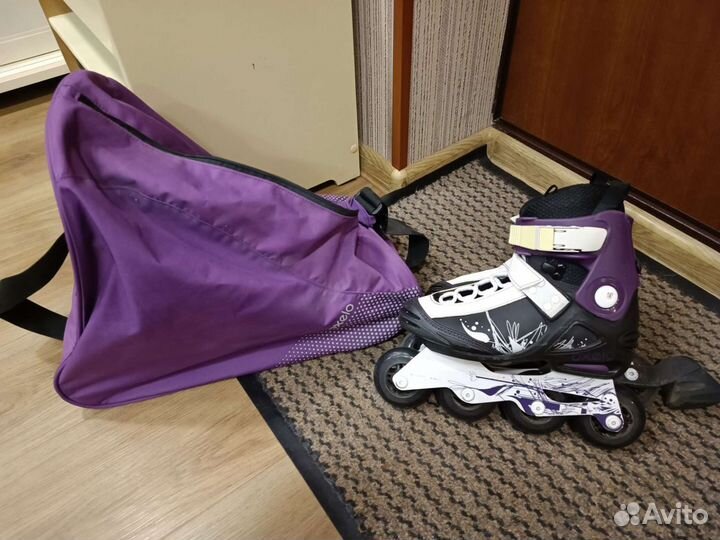 Роликовые коньки размер 37 + сумка