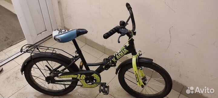 Детский велосипед 16 black aqua