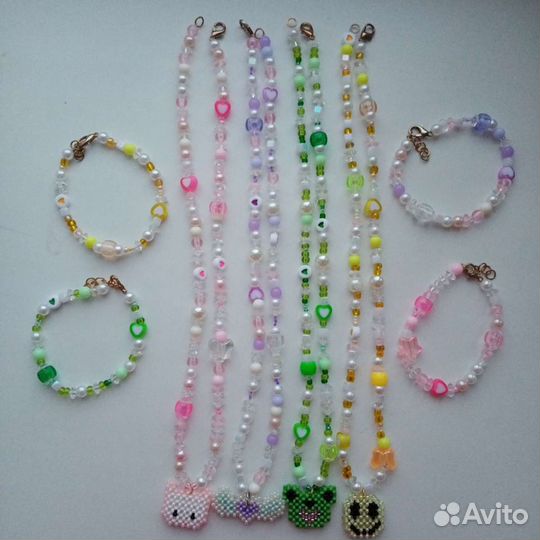 Комплект ожерелье и браслет