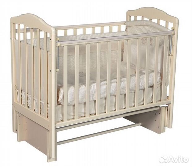 Кроватка Алита 3/5 универсальный маятник, слон.кос