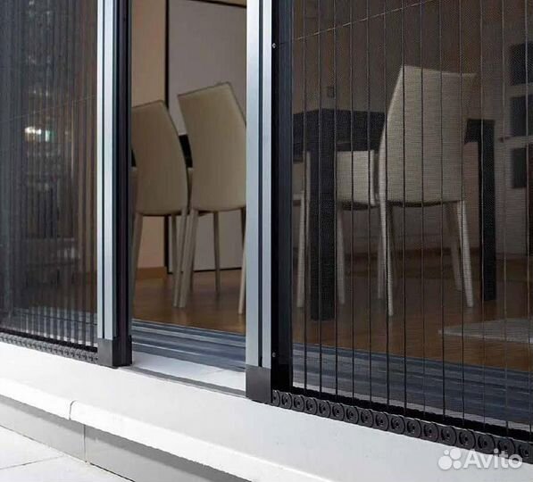 Плиссе - москитная сетка. Сдвижная