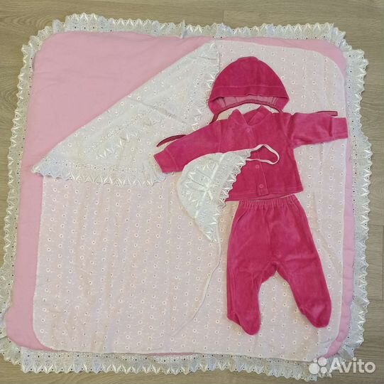 Конверт на выписку для девочки осень зима