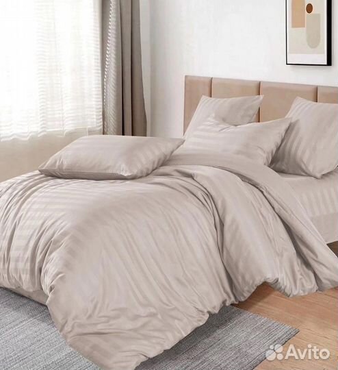 Постельное белье страйп сатин хлопок 100