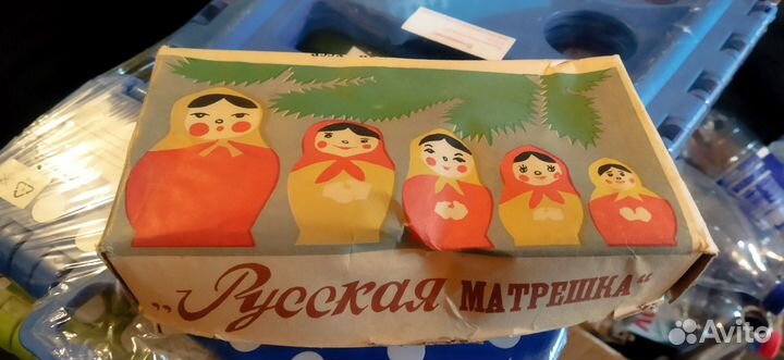 Русская матрёшка, ёлочные игрушки СССР