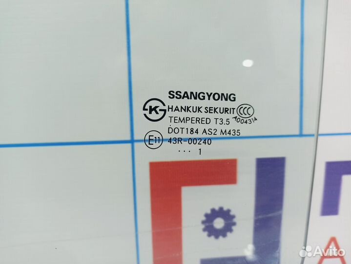 Стекло двери задней левой Ssang Yong Actyon New 73