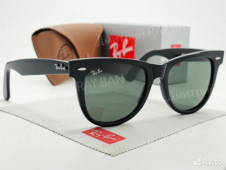 Очки Ray Ban Wayfarer 2140 Зелёное Стекло 54мм