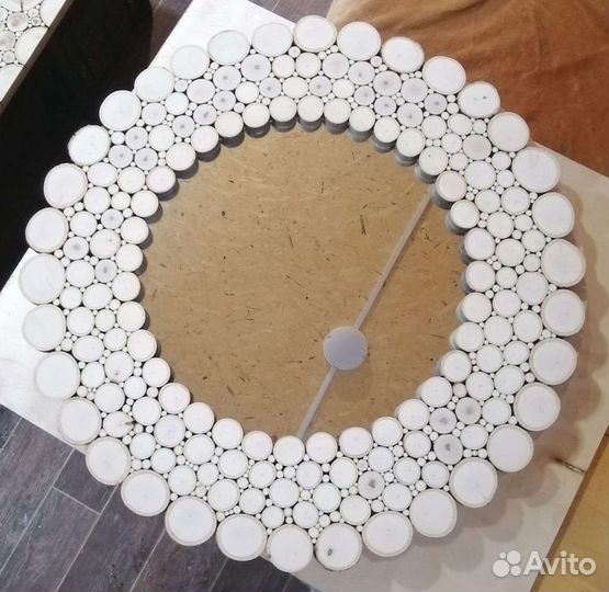 Зеркало обрамление спилы липы