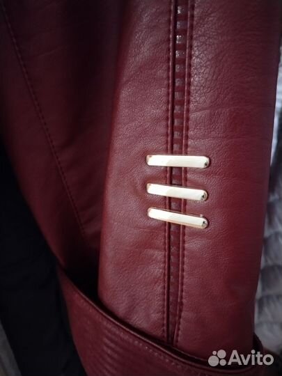 Куртка кожаная женская большого размера