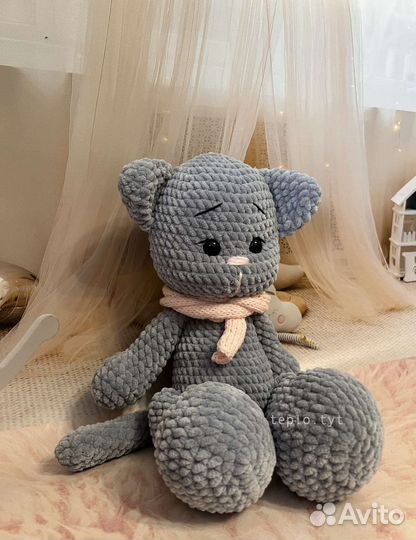 Котик игрушка ручной работы подарок на 8 марта