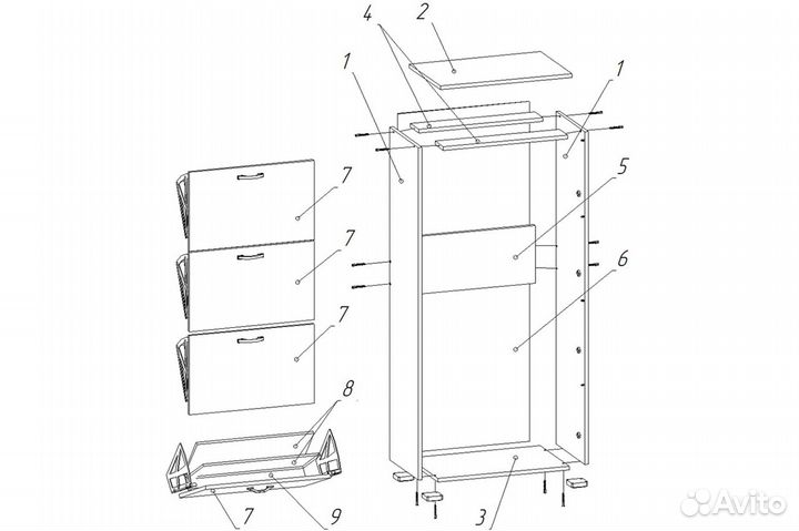 Тумба для обуви 