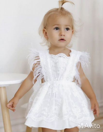Детское нарядное платье 74-80