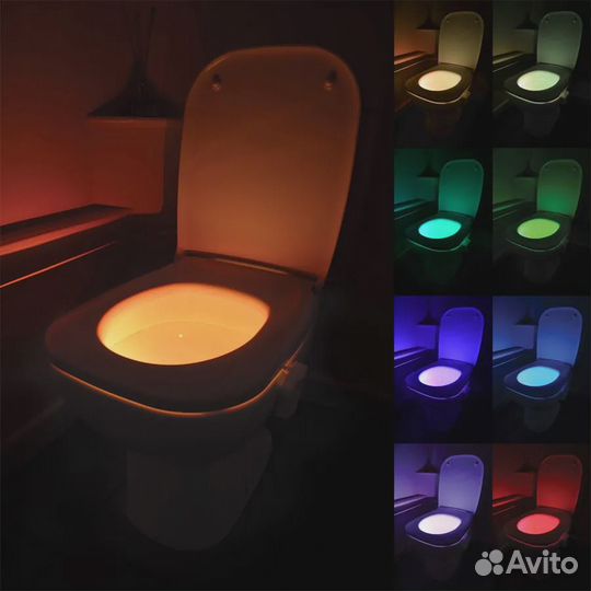 Подсветка Для Унитаза Led С Датчиком Движения Ligh