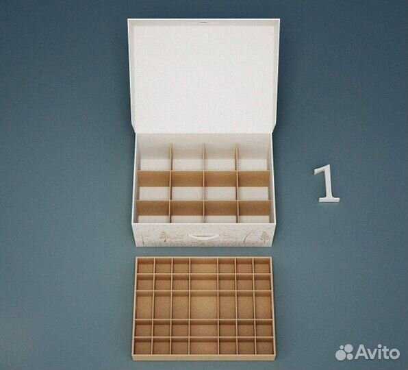 Коробка для хранения елочных игрушек формовых №4