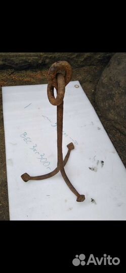 Якорь кошка старинный кованый