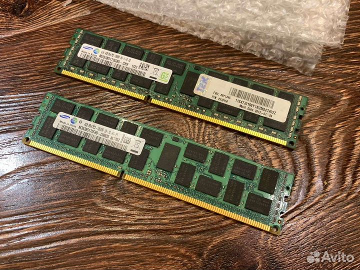 Оперативная память ddr3 8 gb серверная (4 гб х 2)