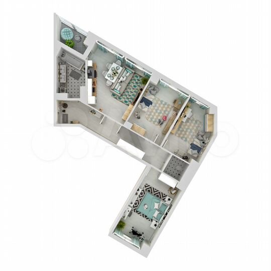 3-к. квартира, 91,2 м², 11/18 эт.