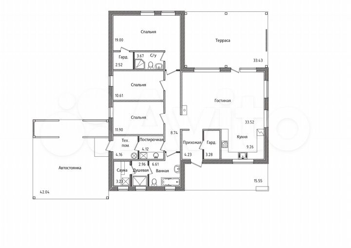 Дом 163 м² на участке 10 сот.