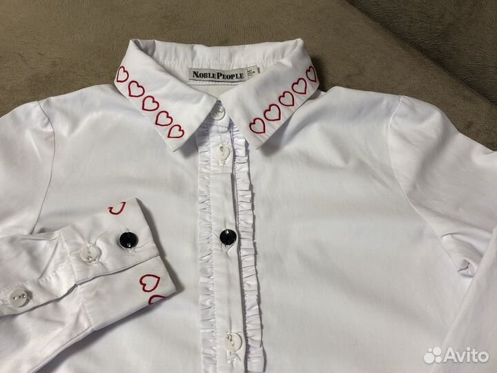 Блузка школьная на девочку белая