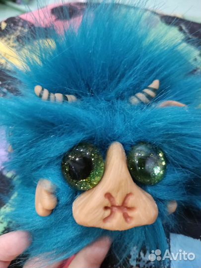 Игрушка из полимерной глины и меха