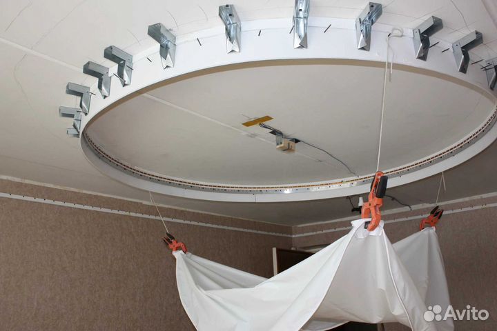 Натяжные потолки под ключ