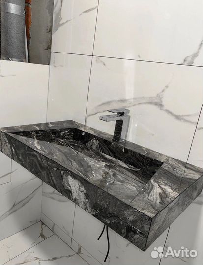 Раковина из керамогранитной плитки