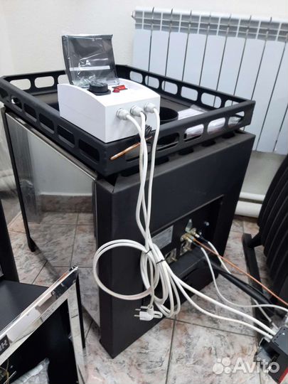 Печь банная газо-дровяная RST 32кВт rossen