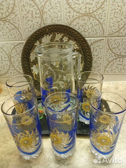 Кувшин со стаканами СССР