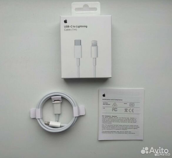 Кабель питания apple type c to lightning